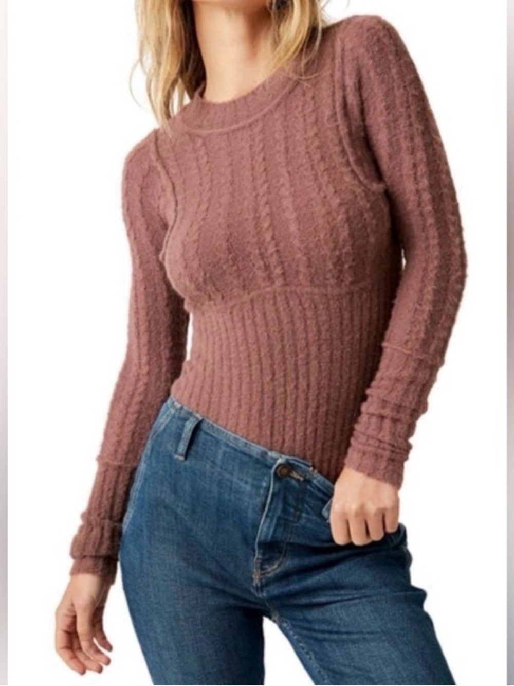 Intimately by Free People Keep Me Warm Bodysuit Sweater